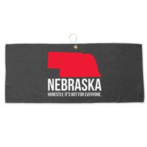 Native Cornhusker State Funny I Love Nebraska Large Microfiber Waffle Golf Towel