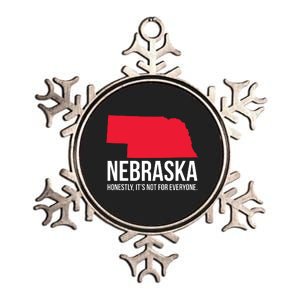 Native Cornhusker State Funny I Love Nebraska Metallic Star Ornament