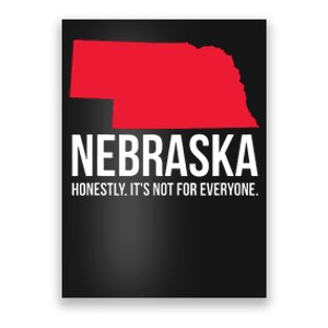 Native Cornhusker State Funny I Love Nebraska Poster