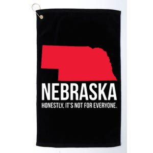 Native Cornhusker State Funny I Love Nebraska Platinum Collection Golf Towel