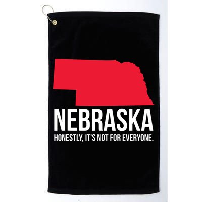 Native Cornhusker State Funny I Love Nebraska Golf Towel