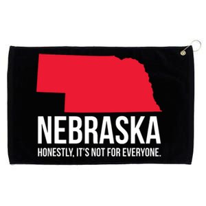 Native Cornhusker State Funny I Love Nebraska Grommeted Golf Towel