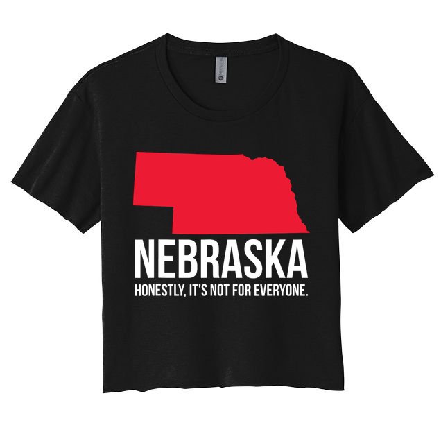 Native Cornhusker State Funny I Love Nebraska Crop Top