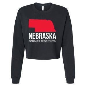 Native Cornhusker State Funny I Love Nebraska Cropped Pullover Crew