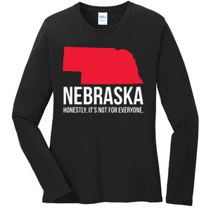 Native Cornhusker State Funny I Love Nebraska Ladies Long Sleeve Shirt