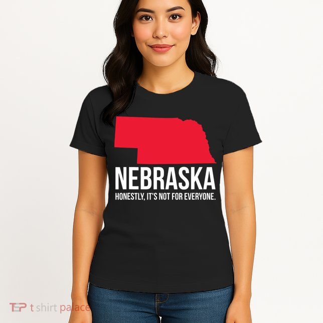 Native Cornhusker State Funny I Love Nebraska Womens T-Shirt