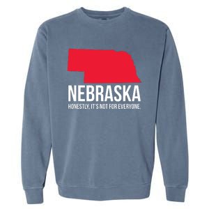 Native Cornhusker State Funny I Love Nebraska Garment-Dyed Sweatshirt