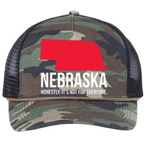 Native Cornhusker State Funny I Love Nebraska Retro Rope Trucker Hat Cap