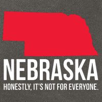 Native Cornhusker State Funny I Love Nebraska Cotton Canvas Backpack