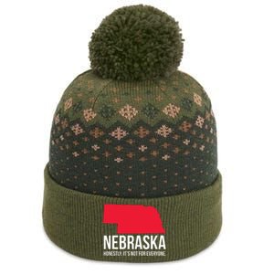 Native Cornhusker State Funny I Love Nebraska The Baniff Cuffed Pom Beanie