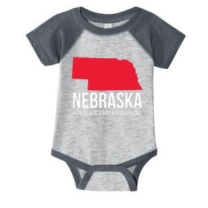 Native Cornhusker State Funny I Love Nebraska Infant Baby Jersey Bodysuit