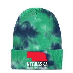 Native Cornhusker State Funny I Love Nebraska Tie Dye 12in Knit Beanie