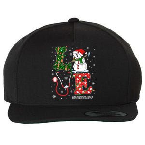 Nursing Christmas Santa Reindeer Love Infusion Nurse Life Gift Wool Snapback Cap