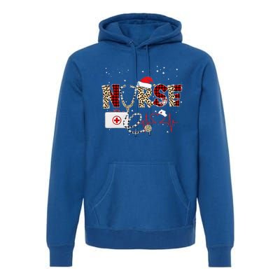 Nurse Christmas Stethoscope Nurses Xmas Premium Hoodie