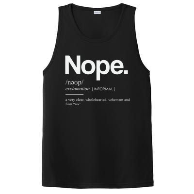 Nope Cute Sassy PosiCharge Competitor Tank