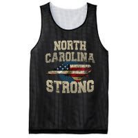 North Carolina Strong With Nc State And Usa Flag Overlay Mesh Reversible Basketball Jersey Tank