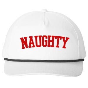 Naughty Christmas Santa Snapback Five-Panel Rope Hat