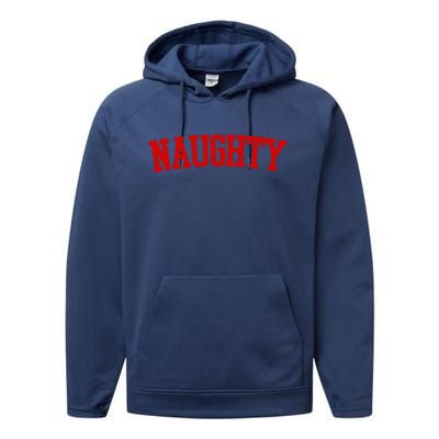 Naughty Christmas Santa Performance Fleece Hoodie