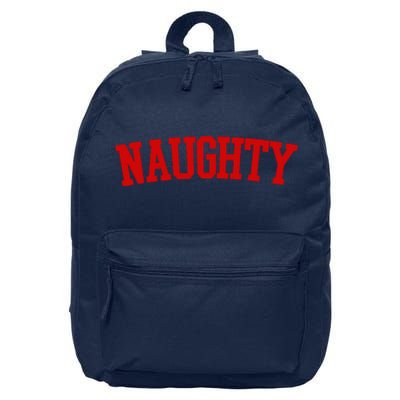 Naughty Christmas Santa 16 in Basic Backpack