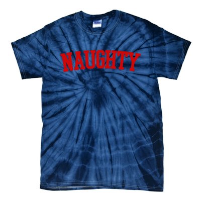 Naughty Christmas Santa Tie-Dye T-Shirt