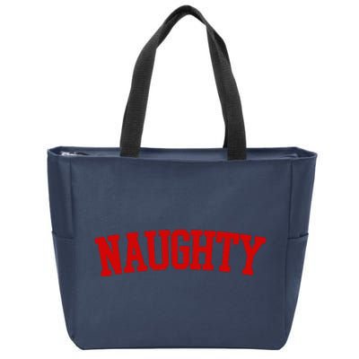 Naughty Christmas Santa Zip Tote Bag