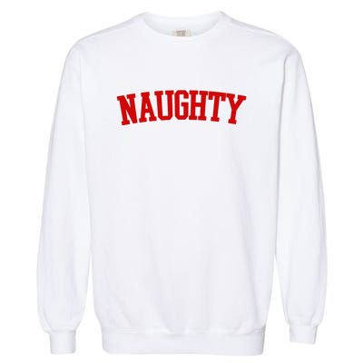 Naughty Christmas Santa Garment-Dyed Sweatshirt