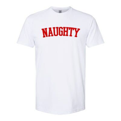 Naughty Christmas Santa Softstyle CVC T-Shirt