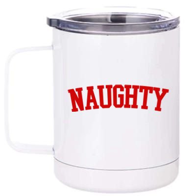 Naughty Christmas Santa 12 oz Stainless Steel Tumbler Cup