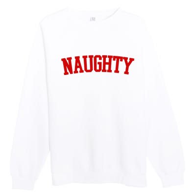 Naughty Christmas Santa Premium Crewneck Sweatshirt