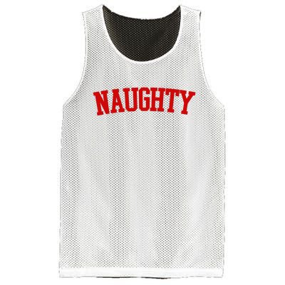 Naughty Christmas Santa Mesh Reversible Basketball Jersey Tank