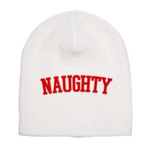 Naughty Christmas Santa Short Acrylic Beanie