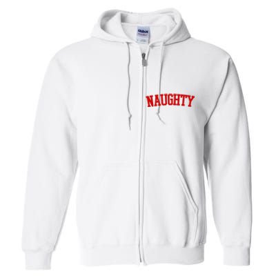 Naughty Christmas Santa Full Zip Hoodie