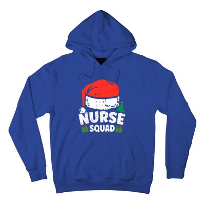 Nurse Christmas Santa Hat Stethoscope Nurse Squad Christmas Gift Hoodie