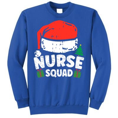 Nurse Christmas Santa Hat Stethoscope Nurse Squad Christmas Gift Sweatshirt