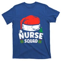 Nurse Christmas Santa Hat Stethoscope Nurse Squad Christmas Gift T-Shirt