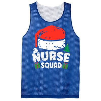 Nurse Christmas Santa Hat Stethoscope Nurse Squad Christmas Gift Mesh Reversible Basketball Jersey Tank