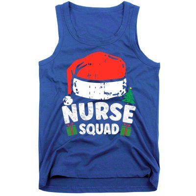 Nurse Christmas Santa Hat Stethoscope Nurse Squad Christmas Gift Tank Top