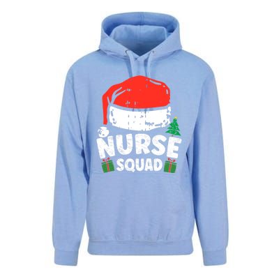 Nurse Christmas Santa Hat Stethoscope Nurse Squad Christmas Gift Unisex Surf Hoodie