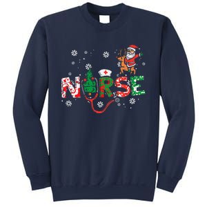 Nurse Christmas Santa Cute Xmas Winter Scrub Top Women Sweatshirt