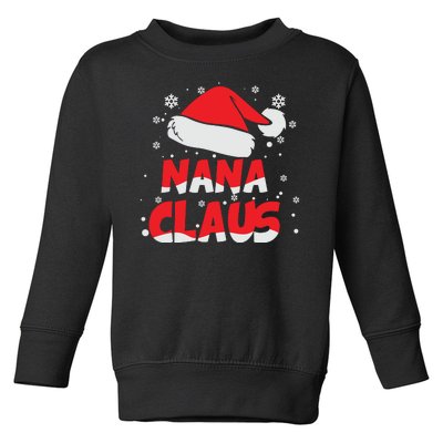 Nana Claus Santa Hat Xmas Toddler Sweatshirt