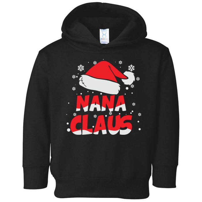 Nana Claus Santa Hat Xmas Toddler Hoodie