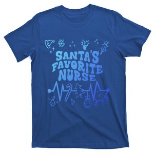 Nurse Christmas Stethoscope Heartbeat Christmas Nurse Crew Cute Gift T-Shirt