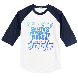 Nurse Christmas Stethoscope Heartbeat Christmas Nurse Crew Cute Gift Baseball Sleeve Shirt