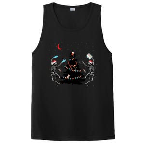 Nurse Christmas Skeleton Dancing Skeleton Xmas Light Cute Gift PosiCharge Competitor Tank