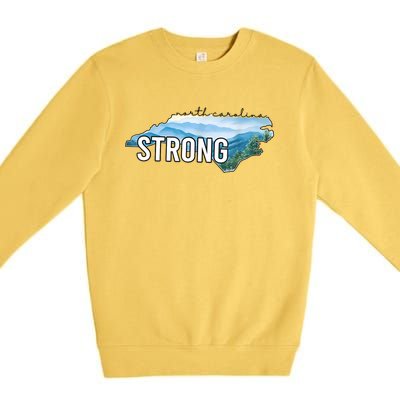 North Carolina Strong Nc State Premium Crewneck Sweatshirt