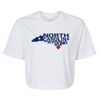 North Carolina State Strong Nc Love Bella+Canvas Jersey Crop Tee