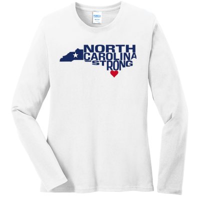 North Carolina State Strong Nc Love Ladies Long Sleeve Shirt