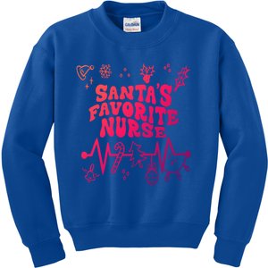 Nurse Christmas Stethoscope Heartbeat Christmas Nurse Crew Cute Gift Kids Sweatshirt