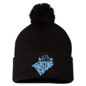 North Carolina Stronger Together Pom Pom 12in Knit Beanie