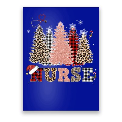 Nurse Christmas Stethoscope Nurses Xmas Scrub Top Gift Poster